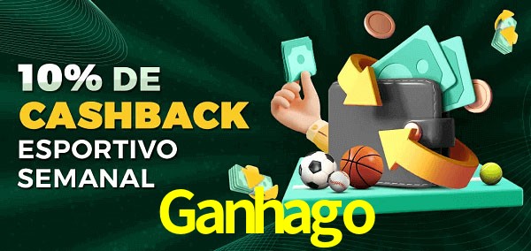 10% de bônus de cashback na Ganhago